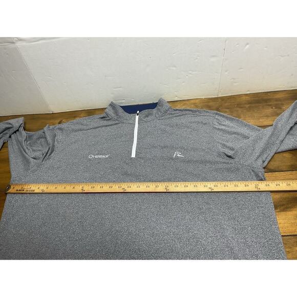 Rhoback Pullover Mens 3XL XXXL Golfer Performance Quarter Zip Sweatshirt Casual - Picture 8 of 12